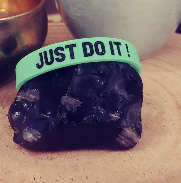 Bracelets positive attitude : Just do it - bleu